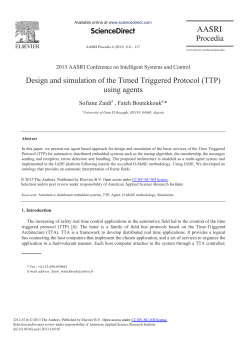Design and Simulation of the Timed Triggered Protocol (TTP) Using