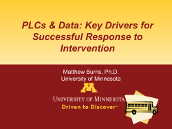 Analyzing Data at a Grade Level Team Meeting