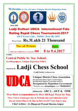 Ladji Kothari Rapid FIDE Rating Prospectus
