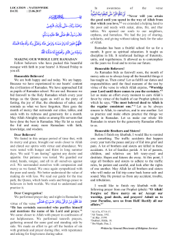 LOCATION : NATIONWIDE DATE : 23.06.2017 MAKING OUR