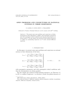 OPEN PROBLEMS AND CONJECTURES ON RATIONAL SYSTEMS