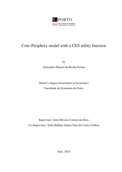 Core-Periphery model with a CES utility function