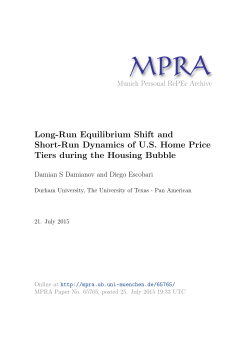Long-Run Equilibrium Shift and Short