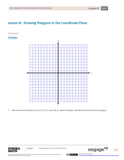 Grade 6 Mathematics Module 5, Topic B, Lesson 8