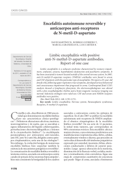 Encefalitis autoinmune reversible y anticuerpos anti