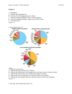 Human Geography - Clicker QuestionsJeff Lash Chapter 6 1