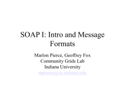 (SOAP) Lecture 1