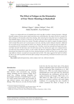 The Effect of Fatigue on the Kinematics of Free Throw Shooting in