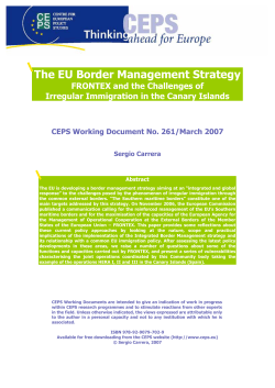 The EU Border Management Strategy