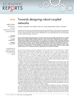 Towards designing robust coupled networks