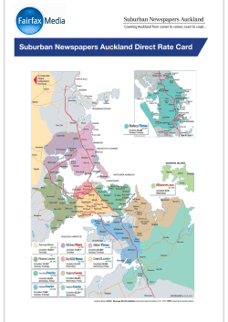 Suburban Newspapers Auckland Direct Rate Card