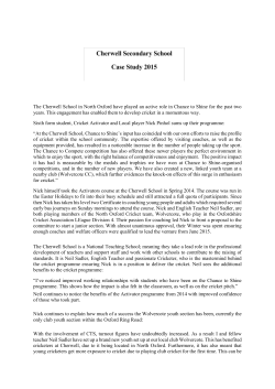 The Cherwell School in North Oxford have played an active role in