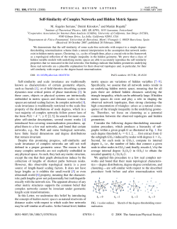 Self-Similarity of Complex Networks and Hidden Metric Spaces