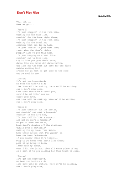 Natalia Kills Don`t Play Nice