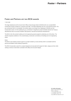 Foster and Partners win two BCIA awards