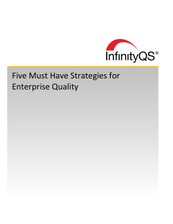 Five Must Have Strategies for Enterprise Quality