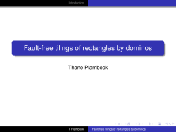 Fault-free tilings of rectangles by dominos