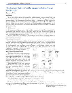 The Discount Rate - International Association for Energy Economics