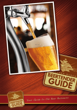 Beertender Guide PDF - Anheuser