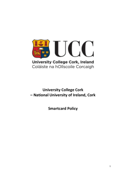 National University of Ireland, Cork Smartcard Policy