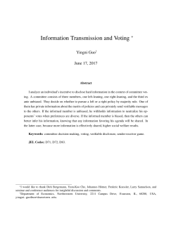 Information Transmission and Voting