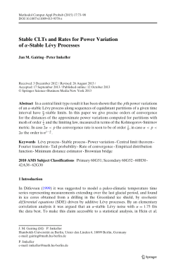 Stable CLTs and Rates for Power Variation of &alpha;