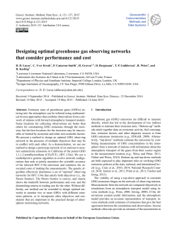 Designing optimal greenhouse gas observing networks that
