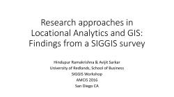 not GIS or location analytics tools