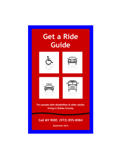Get a Ride Guide - Community Council