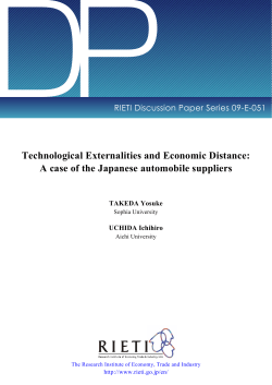 Technological Externalities and Economic Distance: A case of the
