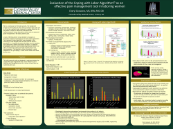 Evaluation of the Coping with Labor Algorithm as an Effective pain