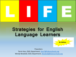 ESOL Strategies