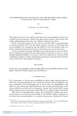 This paper shows how the multivariate finite time ruin probability