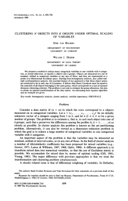 Clustering N Objects Into K Groups Under Optimal