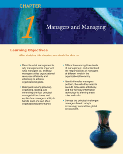 Managers and Managing