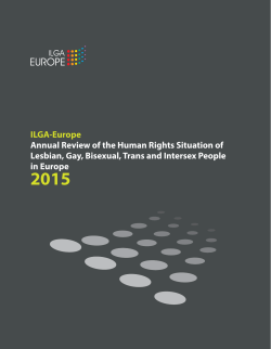 ILGA-Europe Annual Review of the Human Rights Situation of
