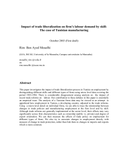 Impact of trade liberalization on firm`s labour demand by