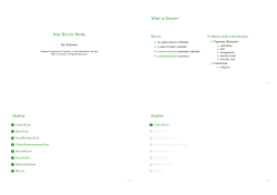 How Bitcoin Works - BFH