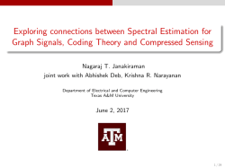 Spectral estimation for Graph signals