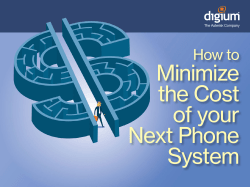 Minimize Phone Costs with Switchvox