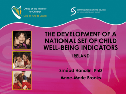 Development of a National Set of Child Well-Being