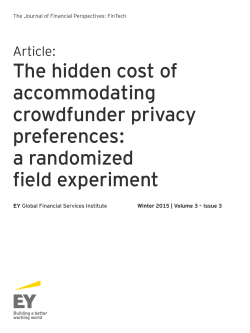 The hidden cost of accommodating crowdfunder privacy preferences