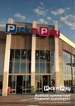 Audited summarised financial statements