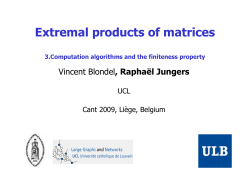 Extremal products of matrices