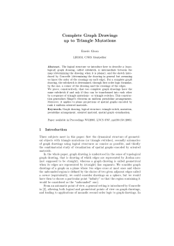 Complete Graph Drawings up to Triangle Mutations Emeric
