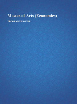 Master of Arts (Economics)