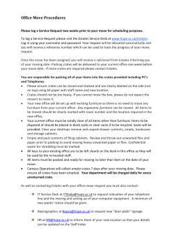 Office Move Procedures