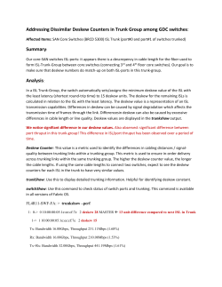 Addressing Dissimilar Deskew Counters in Trunk Group among