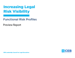 Increasing Legal Risk Visibility