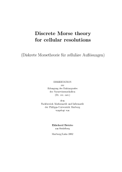 Discrete orse theory for cellular resolutions